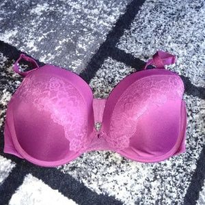 Purple  bra